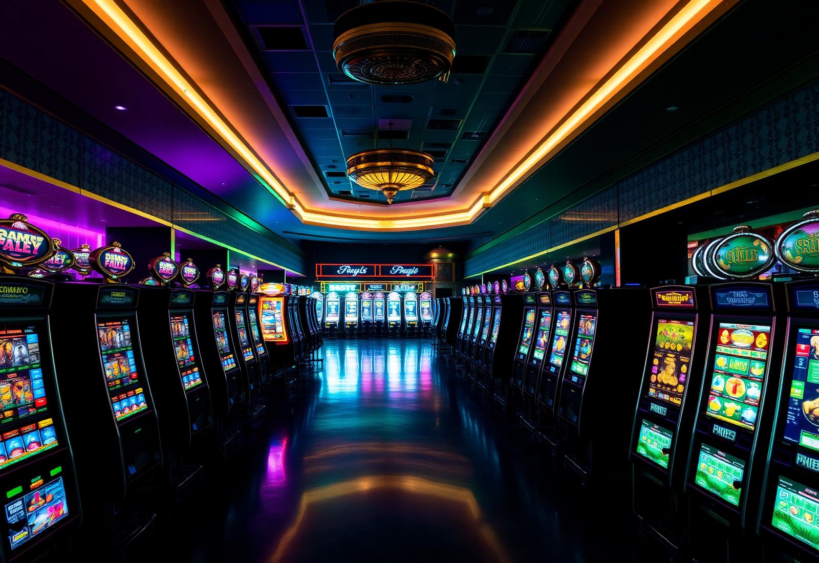 Contemporary casino gaming floor
